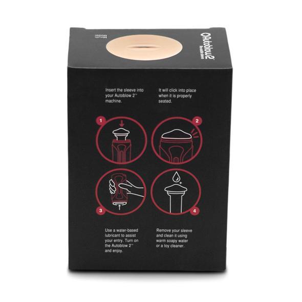 Autoblow - 2 Plus XT Sleeve Vagina and Mouth Orifice (Beige) CherryAffairs