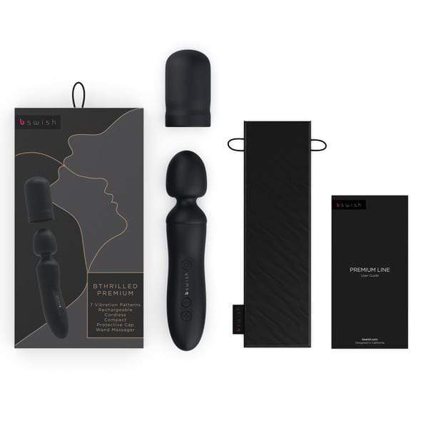 B Swish - Bthrilled Premium Line Wand Massager (Black) BS1075 CherryAffairs