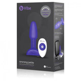 B-Vibe - Rimming Remote Control Vibrating Anal Plug Petite (Purple) BV1006 CherryAffairs