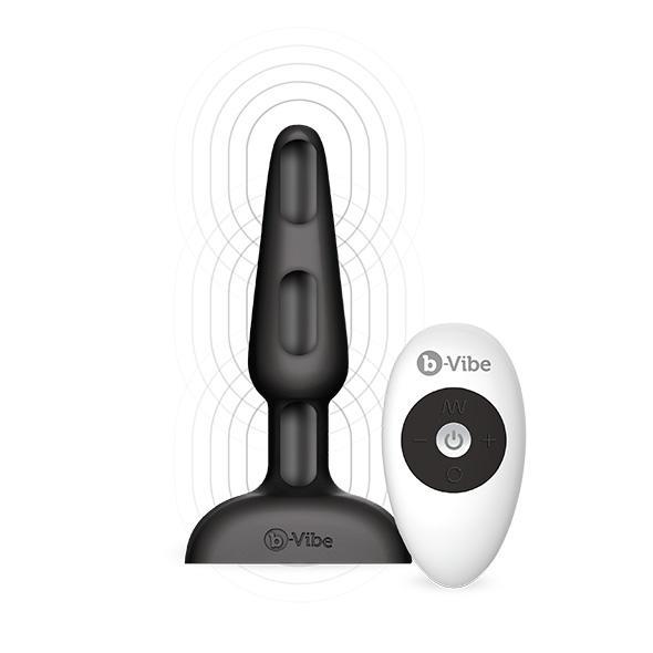 B-Vibe - Trio Remote Control Vibrating Anal Plug (Black) BV1003 CherryAffairs