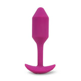 B-Vibe - Vibrating Silicone Weighted Snug Anal Plug M 112 g (Rose) BV1015 CherryAffairs