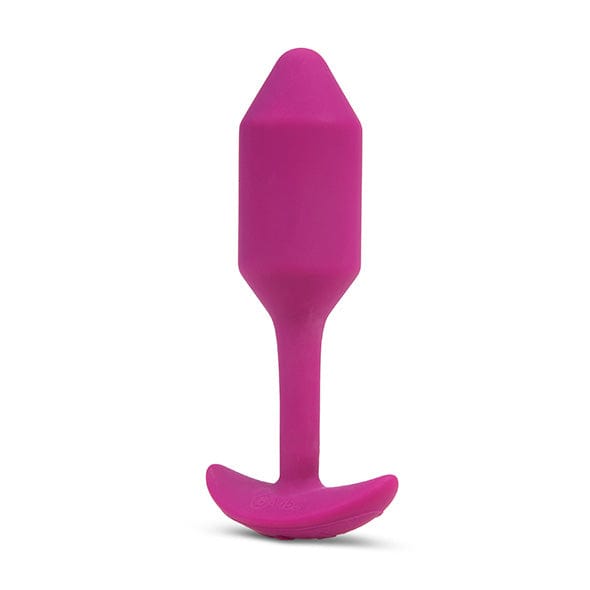 B-Vibe - Vibrating Silicone Weighted Snug Anal Plug M 112 g (Rose) BV1015 CherryAffairs