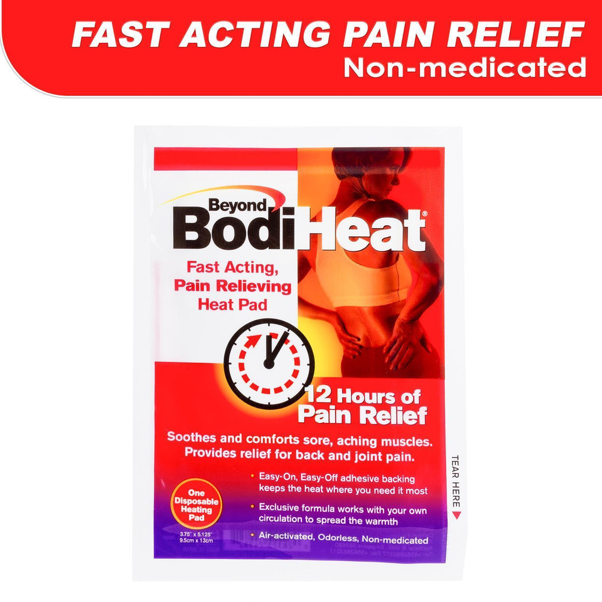 Beyond Bodi Heat - Non Medicated Heat Pack Single (White) BBH1001 CherryAffairs