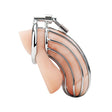 Blue Line - Prisoner Metal Chastity Cock Cage (Silver) BL1010 CherryAffairs