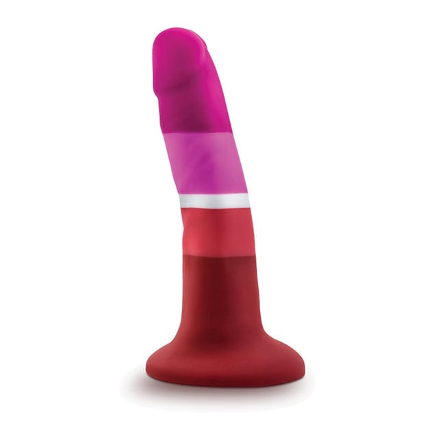 Blush Novelties - Avant P3 Lesbian Pride Beauty Silicone Dong Realistic Dildo 5.5" (Multi Colour) BN1134 CherryAffairs