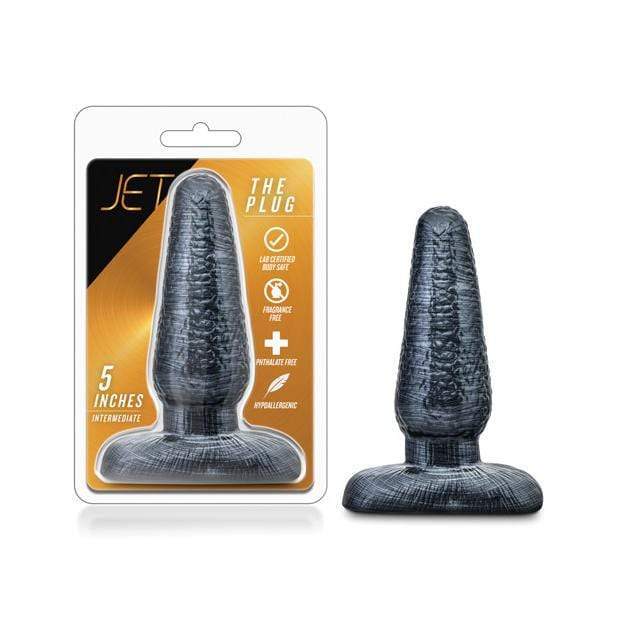 Blush Novelties - Jet The Plug Intermediate 5" (Black)    Anal Plug (Non Vibration)