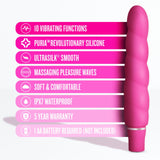 Blush Novelties - Luxe Anastasia Silicone Vibrator (Pink) BN1127 CherryAffairs