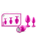 Blush Novelties - Luxe Bling Anal Plugs Training Kit  Pink 819835020721 Anal Kit (Non Vibration)