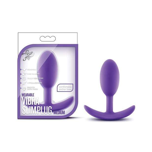 Blush Novelties - Luxe Wearable Vibra Slim Anal Plug Small & Medium  Purple 819835022879 Anal Plug (Non Vibration)