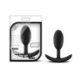 Blush Novelties - Luxe Wearable Vibra Slim Anal Plug Small & Medium  Black 819835023418 Anal Plug (Non Vibration)