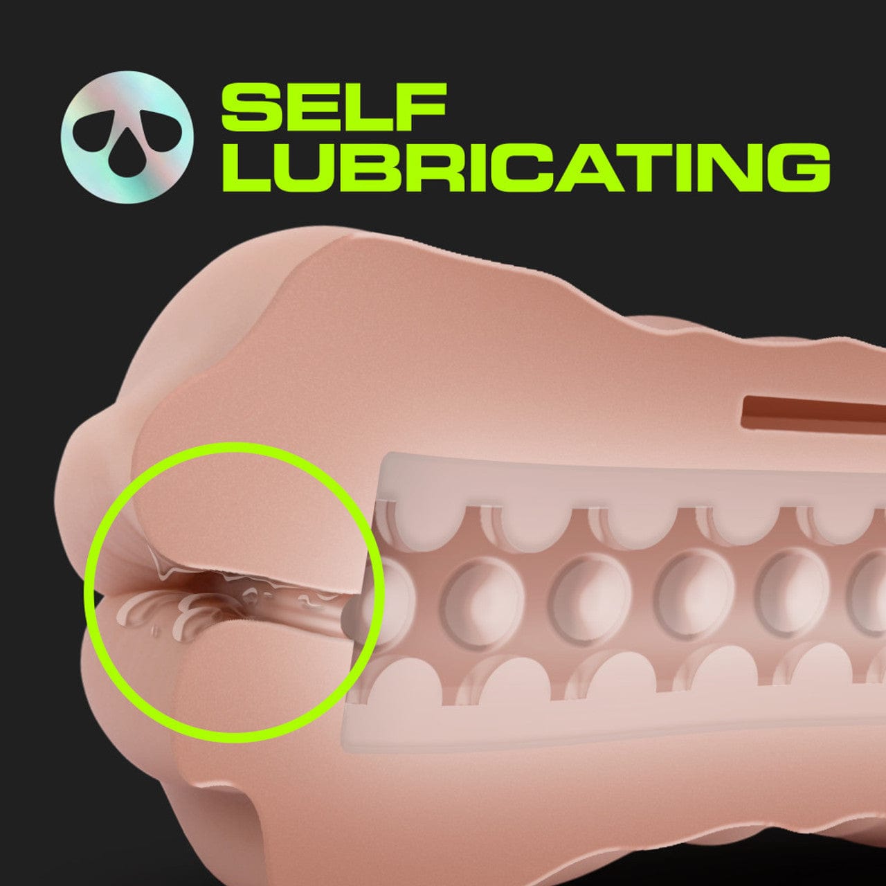 Blush Novelties - M for Men Self Lubricating Vibrating Stroker Masturbator Sleeve Kit (Beige) BN1143 CherryAffairs