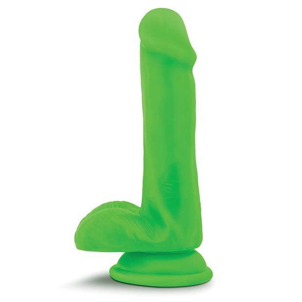 Blush Novelties - Neo Dual Density Realistic Cock with Balls 6" (Green)    Realistic Dildo with suction cup (Non Vibration)