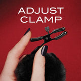 Blush Novelties - Noir Pom Adjustable Nipple Clamps (Black) BN1142 CherryAffairs