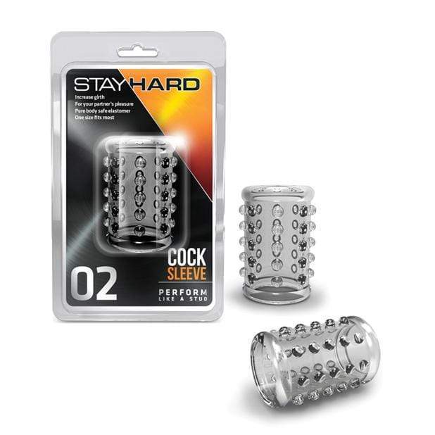 Blush Novelties - Stay Hard Cock Sleeve 02 (Clear)    Cock Sleeves (Non Vibration)