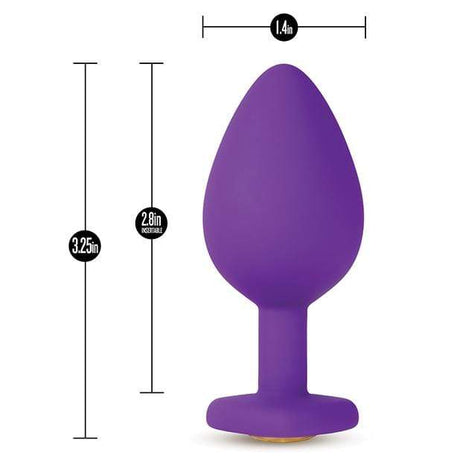 Blush Novelties - Temptasia Bling Anal Plug with Gem Medium & Large    Anal Plug (Non Vibration)
