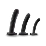 Blush Novelties - Temptasia Twist Kit Set of 3 Dildo (Black) BN1079 CherryAffairs