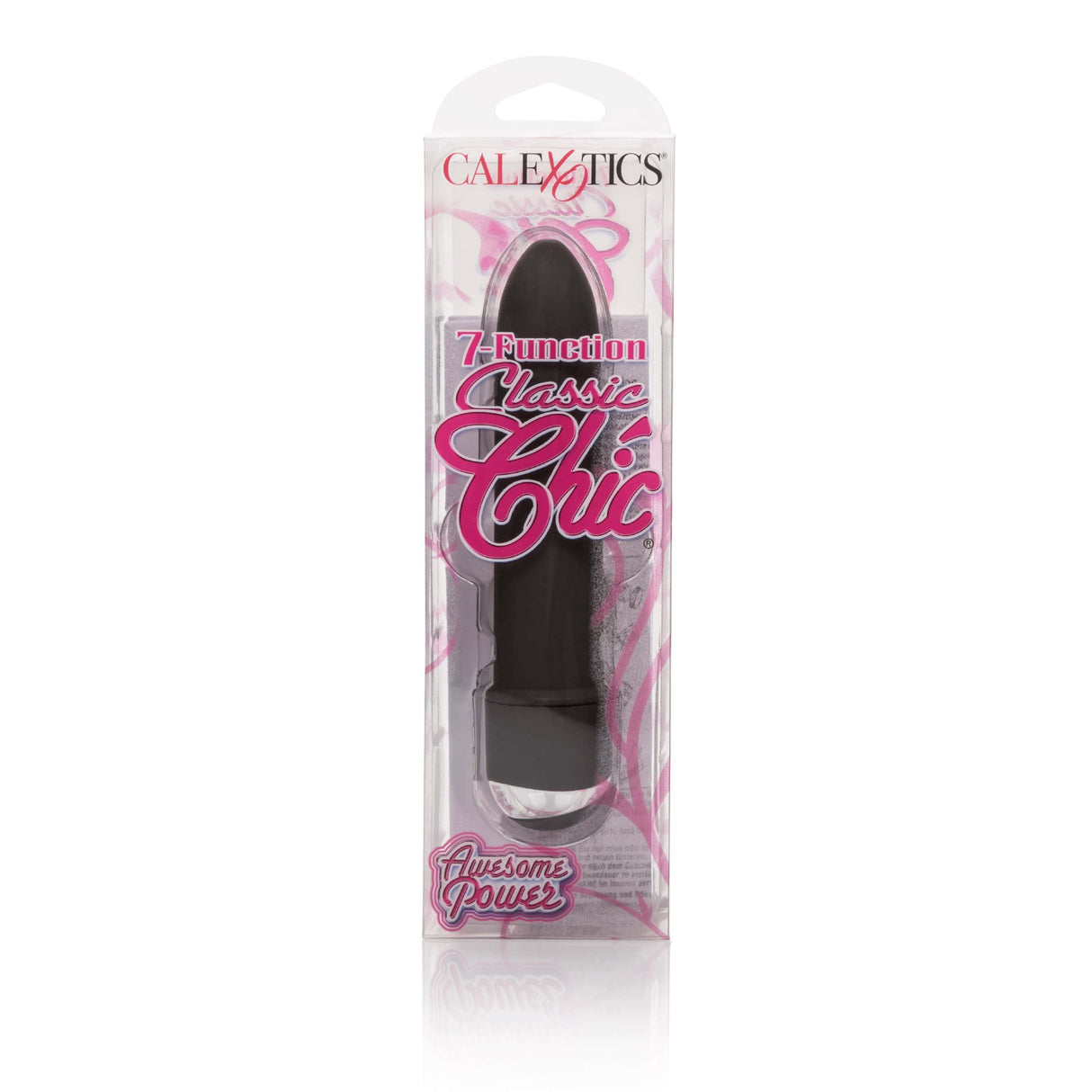 California Exotics - 7 Function Classic Chic Awesome Power Mini Vibrator (Black)    Non Realistic Dildo w/o suction cup (Vibration) Non Rechargeable