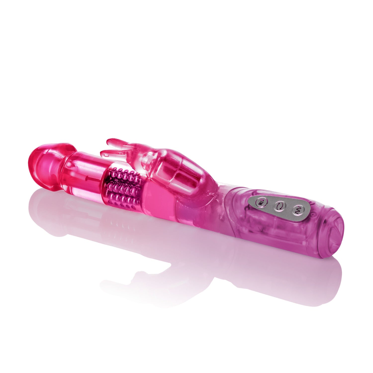 California Exotics - 7 Function Jack Rabbit 5 Rows Intermediate Vibrator (Pink) CE1660 CherryAffairs