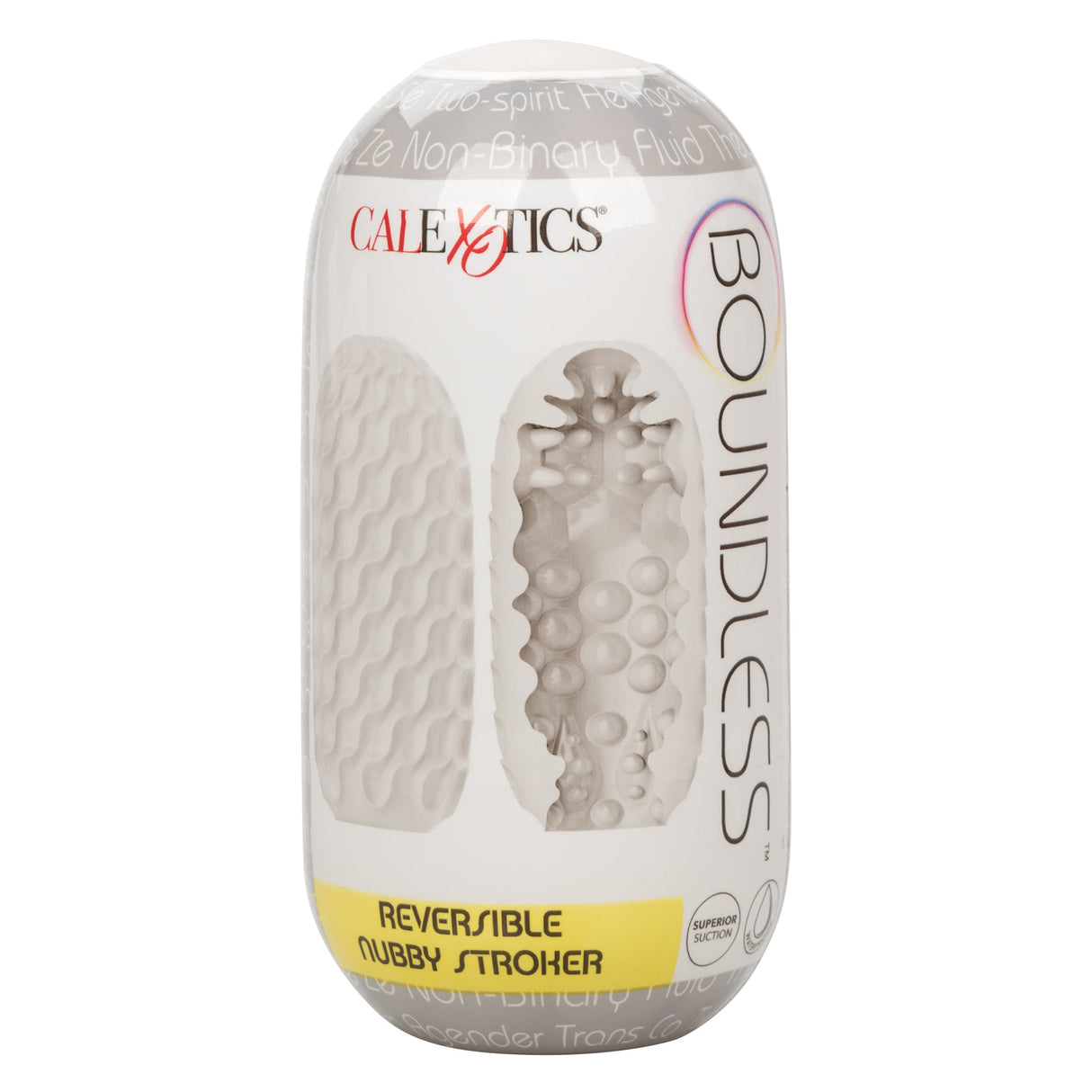 California Exotics - Boundless Reversible Nubby Soft Stroker (White) CE1986 CherryAffairs