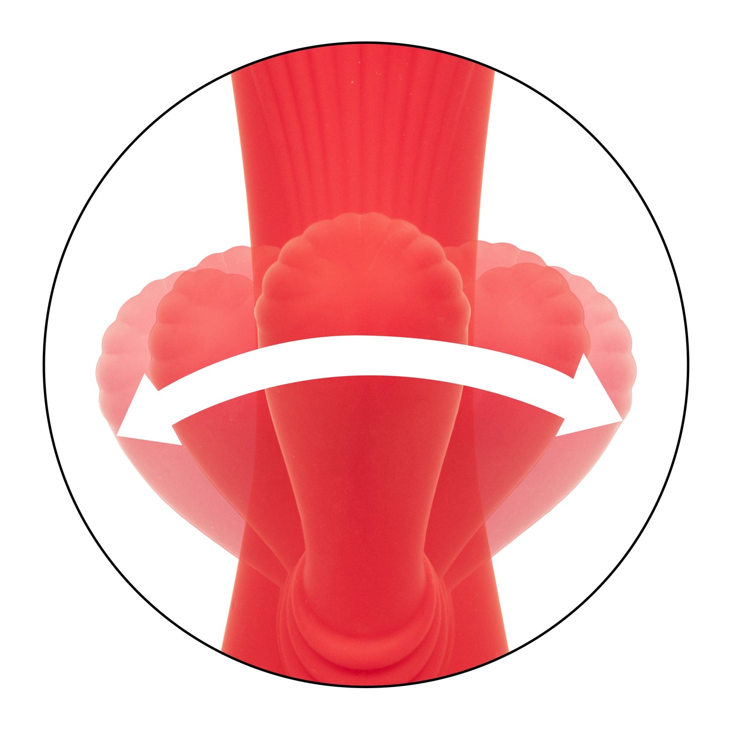 California Exotics - California Dreaming Palisades Passion Heat Swing Rabbit Vibrator (Red) CE1967 CherryAffairs