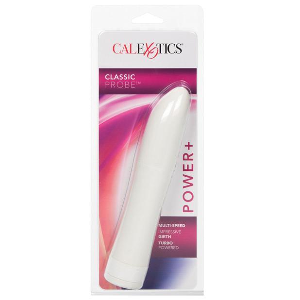 California Exotics - Classic Probe Power Plus Vibrator (White) CE1293 CherryAffairs