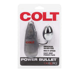 California Exotics - COLT Multi Speed Power Bullet Pak Universal Egg with Remote (Silver) CE1859 CherryAffairs