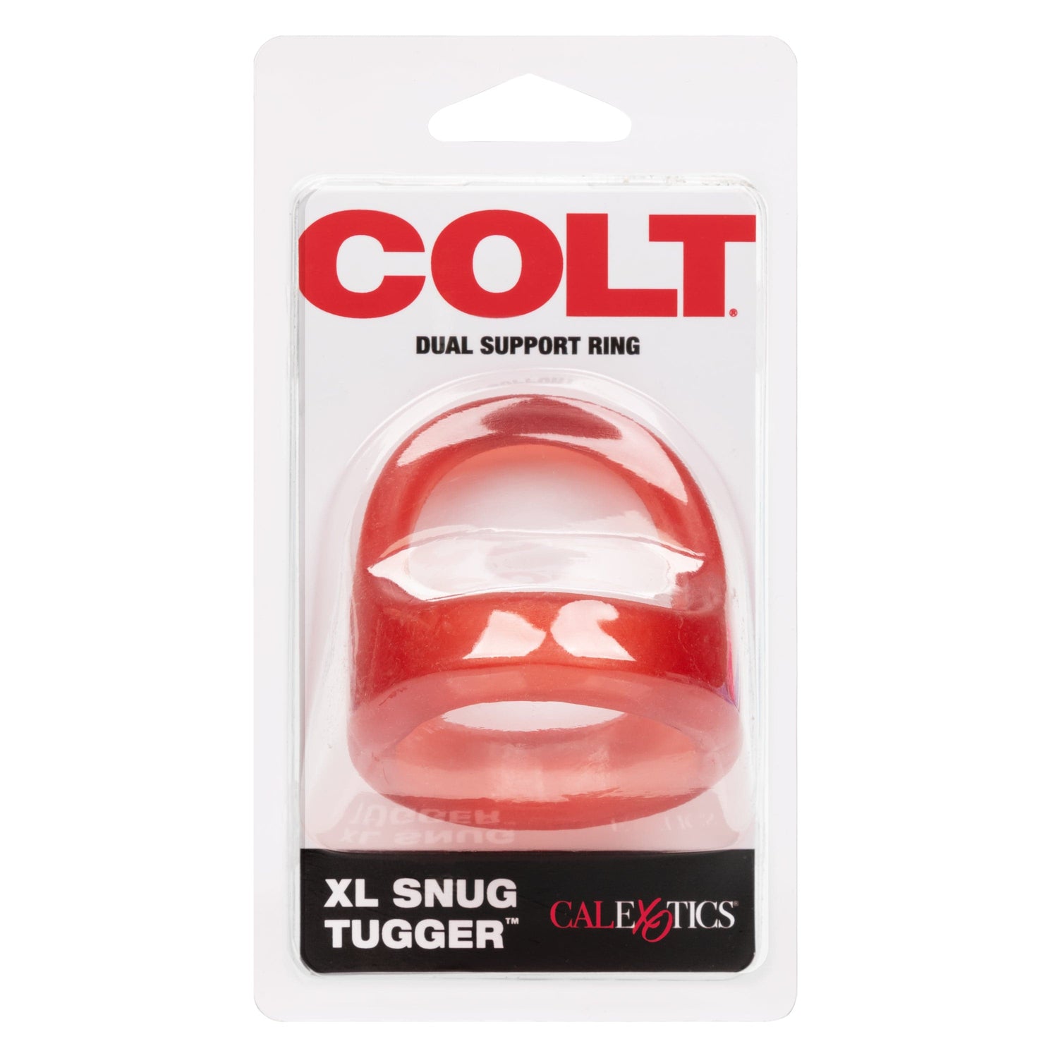 California Exotics - COLT XL Snug Tugger Dual Support Cock Ring (Red) CE1920 CherryAffairs