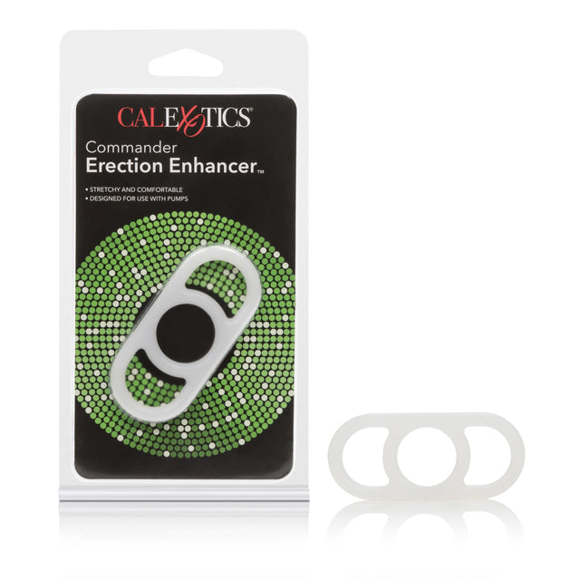 California Exotics - Commander Erection Enhancer Cock Ring (White) CE1384 CherryAffairs