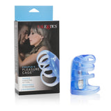 California Exotics - Couple's Pleasure Vibrating Cock Cage (Blue) CE1395 CherryAffairs