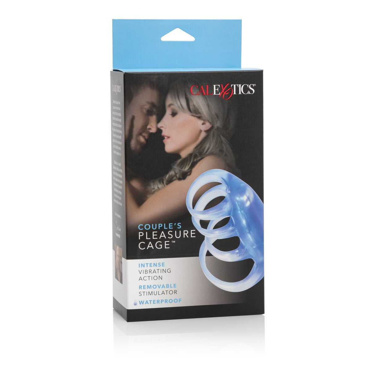 California Exotics - Couple's Pleasure Vibrating Cock Cage (Blue) CE1395 CherryAffairs