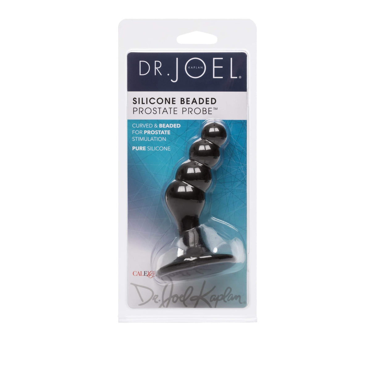 California Exotics - Dr Joel Kaplan Silicone Beaded Prostate Probe Anal Beads (Black) CE1843 CherryAffairs