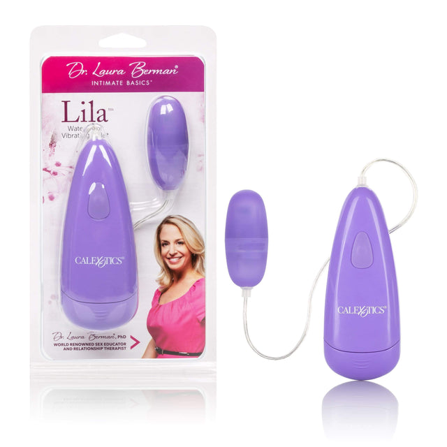 California Exotics - Dr Laura Berman Lila Vibrating Bullet (Purple)    Wired Remote Control Egg (Vibration) Non Rechargeable