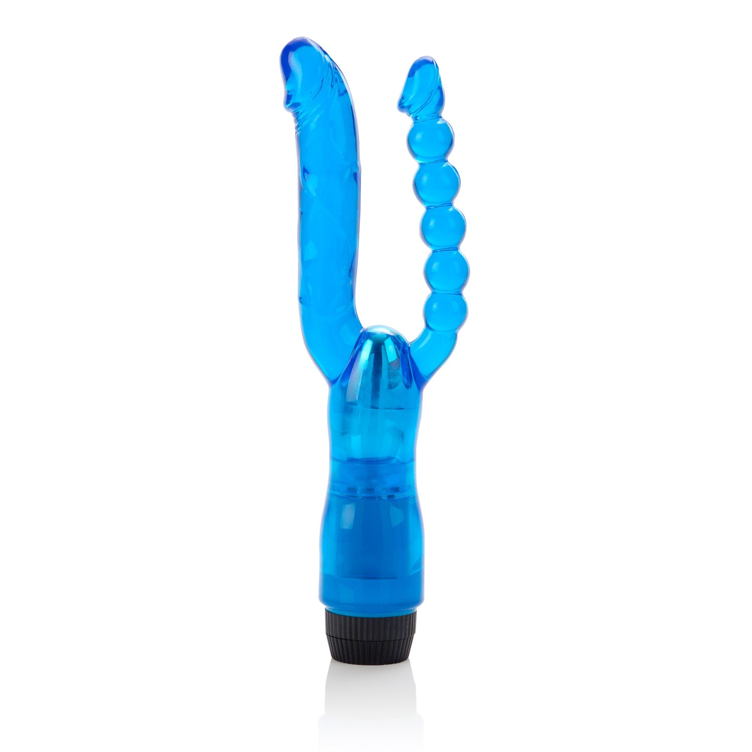 California Exotics - Dual Penetrator Vibrator (Blue) CE1476 CherryAffairs