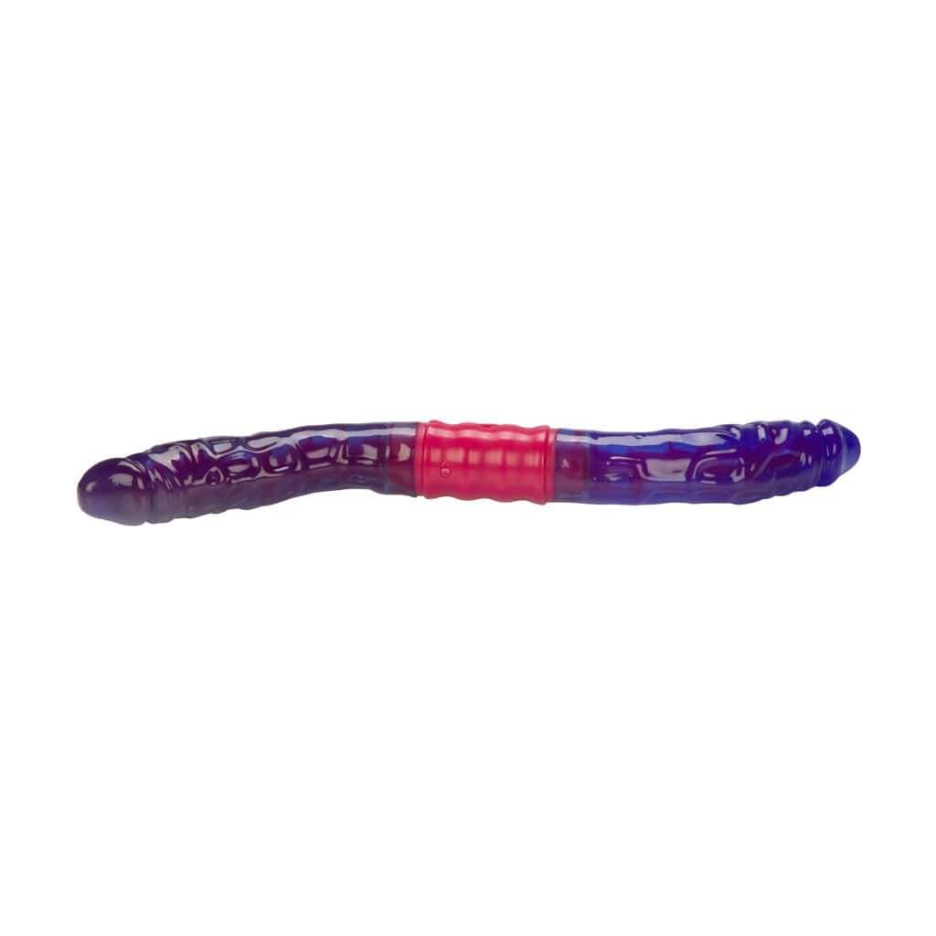 California Exotics - Dual Vibrating Flexi Double Dong 15" (Purple) CE1694 CherryAffairs