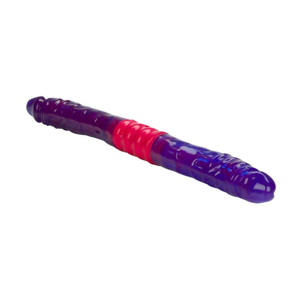 California Exotics - Dual Vibrating Flexi Double Dong 15" (Purple) CE1694 CherryAffairs