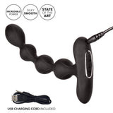 California Exotics - Eclipse Vibrating Slender Anal Beads (Black) CE1683 CherryAffairs