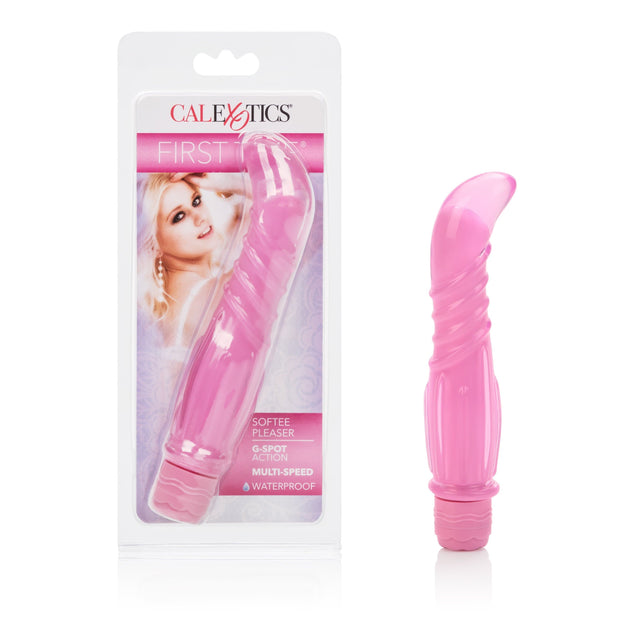 California Exotics - First Time Softee Pleaser G Spot Vibrator (Pink) CE1578 CherryAffairs