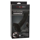 California Exotics - Her Royal Harness Me2 Remote Rumbler Strap On (Black) CE1970 CherryAffairs