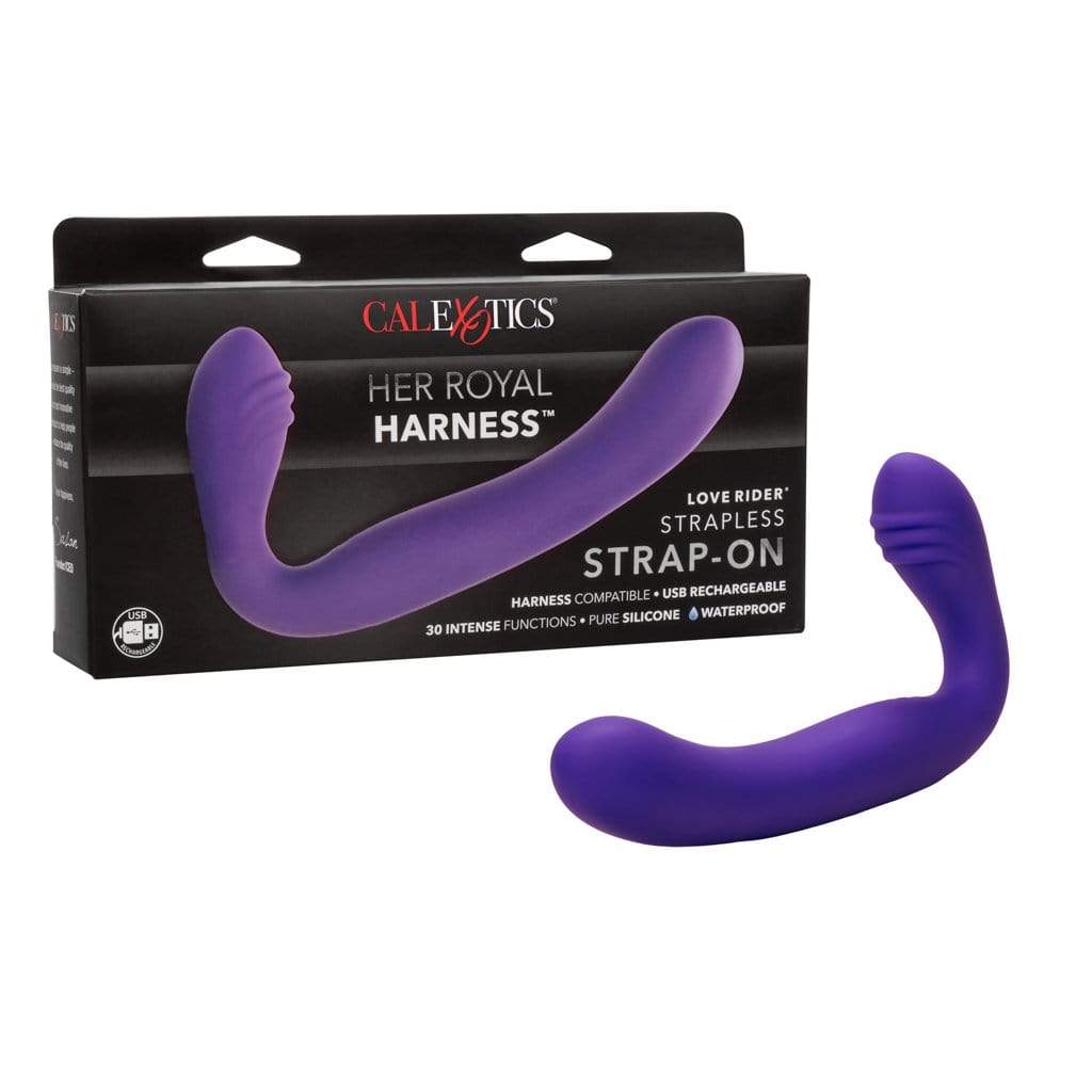 California Exotics - Her Royal Harness Rechargeable Love Rider Strapless Strap On CherryAffairs