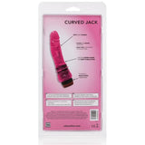 California Exotics - Hot Pinks Curved Jack Vibrating Dildo 6.5" (Pink) CE1321 CherryAffairs