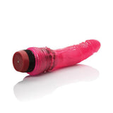 California Exotics - Hot Pinks Curved Jack Vibrating Dildo 6.5" (Pink) CE1321 CherryAffairs