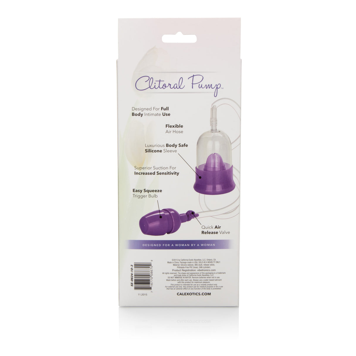 California Exotics - Intimate Pump Sensual Body Pump (Purple) CE1496 CherryAffairs