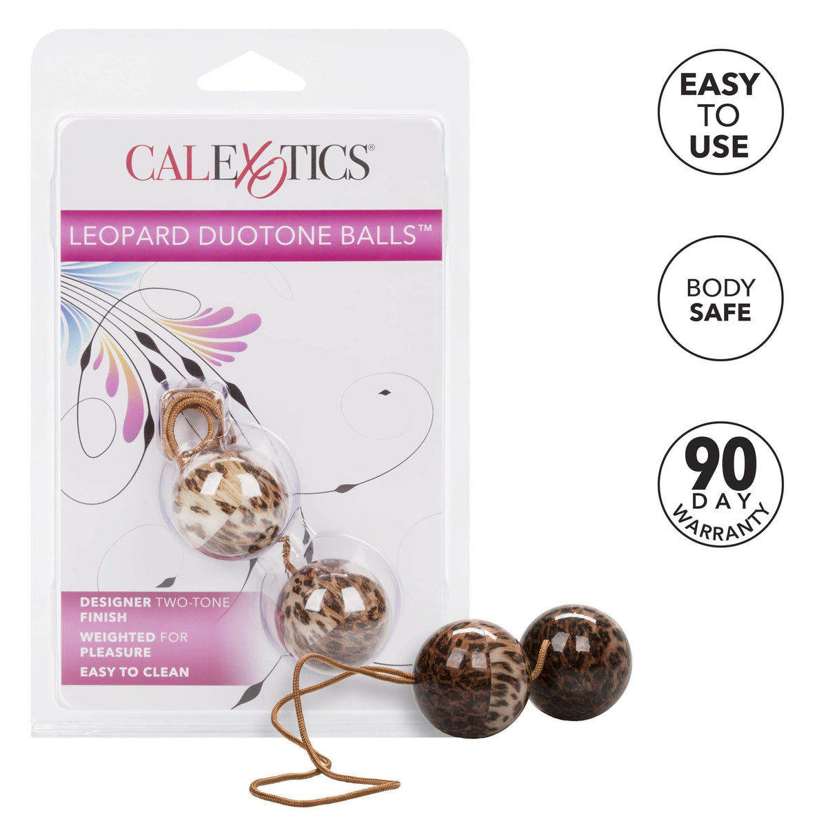 California Exotics - Leopard Duotone Weighted Kegel Balls (Leopard) CE1800 CherryAffairs