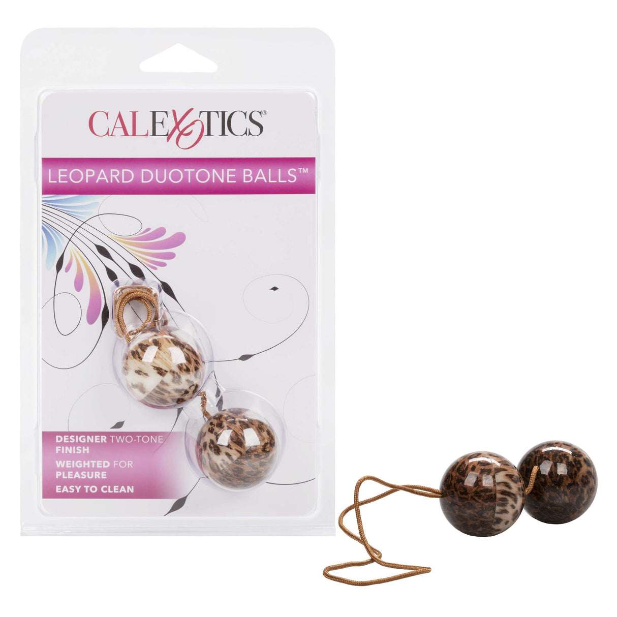 California Exotics - Leopard Duotone Weighted Kegel Balls (Leopard) CE1800 CherryAffairs