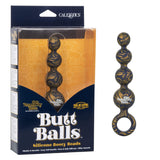 California Exotics - Naughty Bits Butt Balls Silicone Booty Beads (Black) CE1834 CherryAffairs