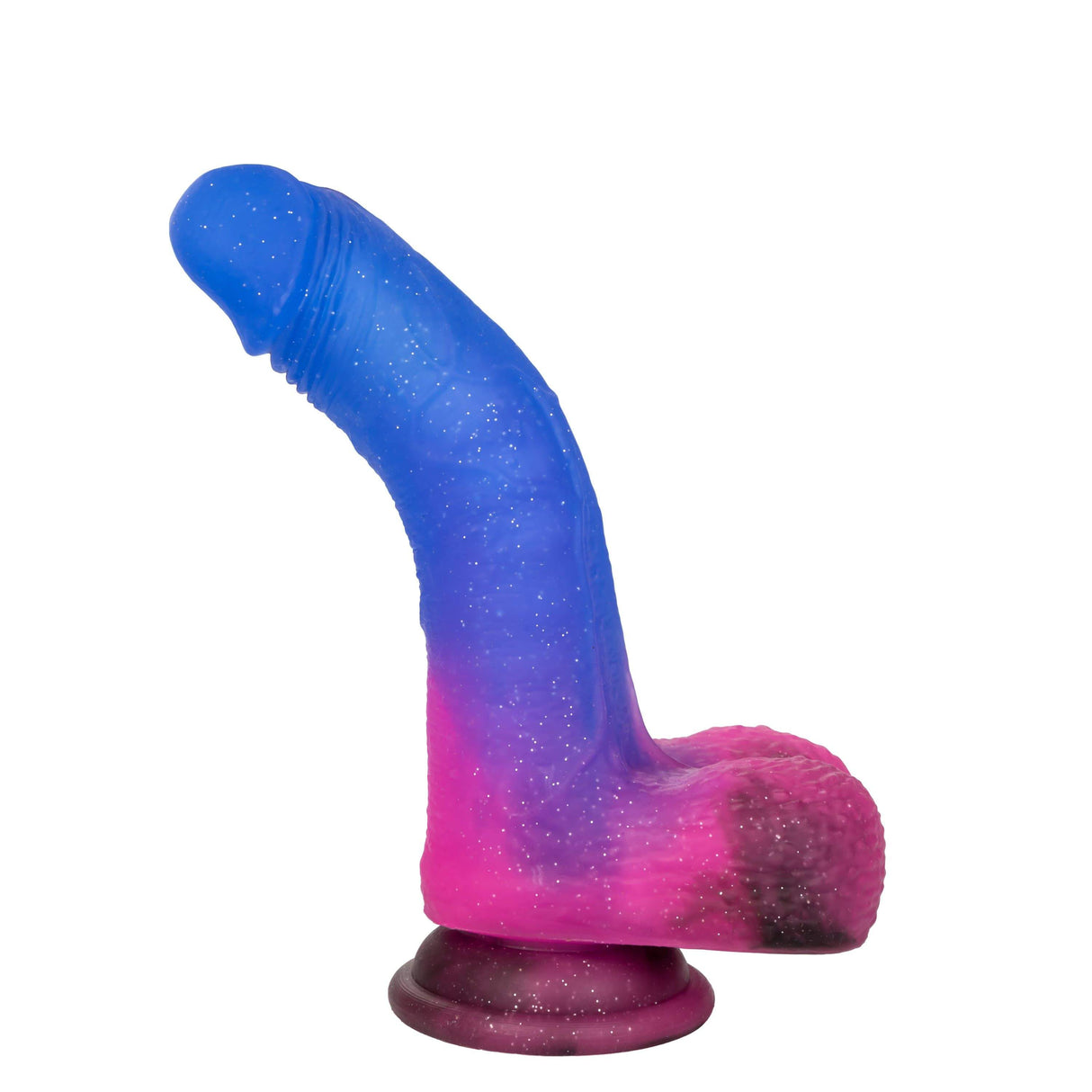 California Exotics - Naughty Bits Ombre Hombre Vibrating Dildo (Purple) CE1837 CherryAffairs