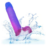 California Exotics - Naughty Bits Ombre Hombre Vibrating Dildo (Purple) CE1837 CherryAffairs