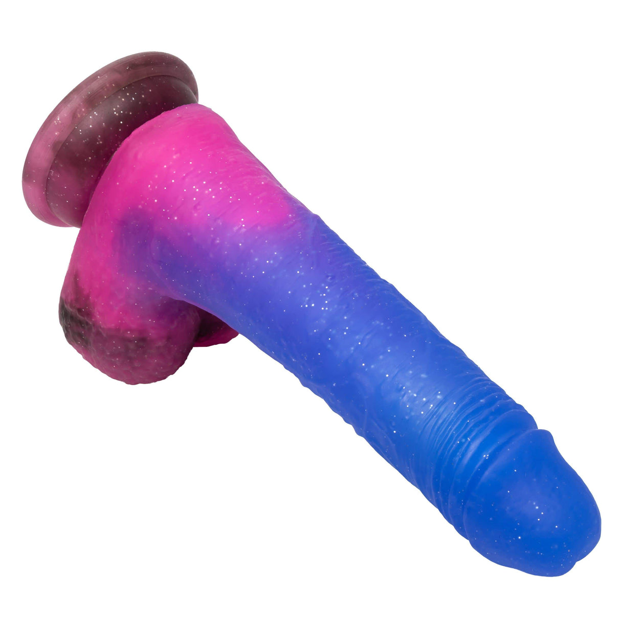 California Exotics - Naughty Bits Ombre Hombre Vibrating Dildo (Purple) CE1837 CherryAffairs