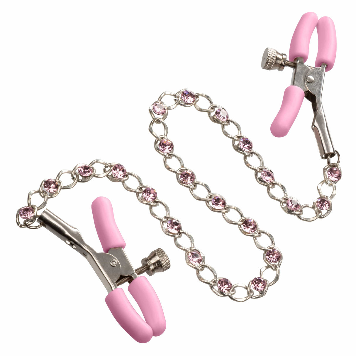 California Exotics - Nipple Play Crystal Chain Nipple Clamps CherryAffairs