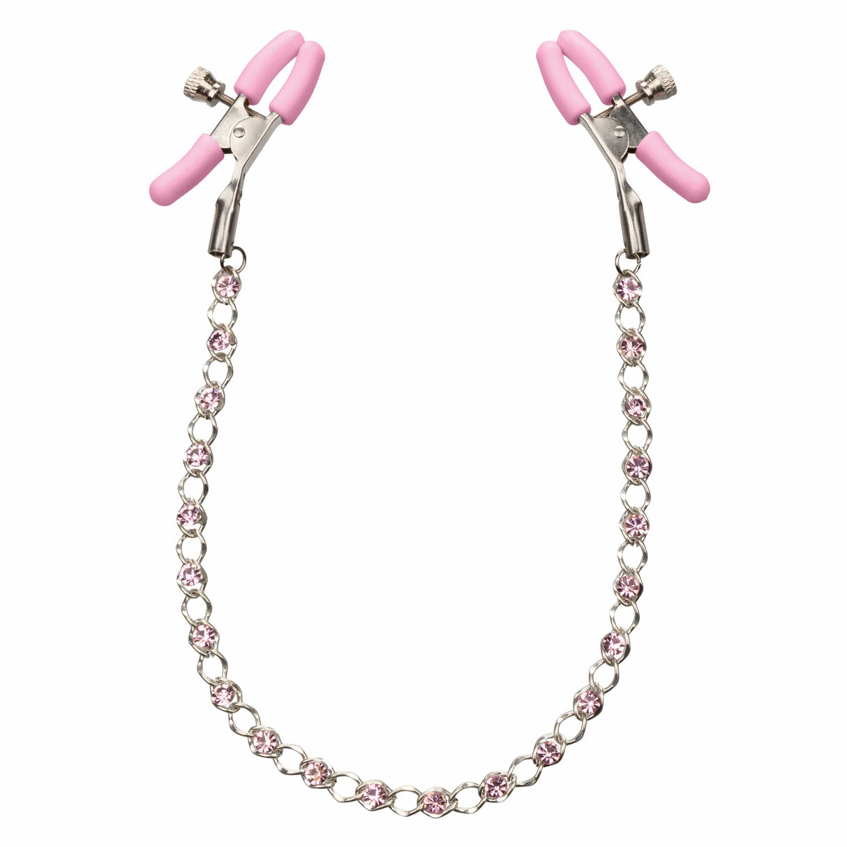 California Exotics - Nipple Play Crystal Chain Nipple Clamps CherryAffairs